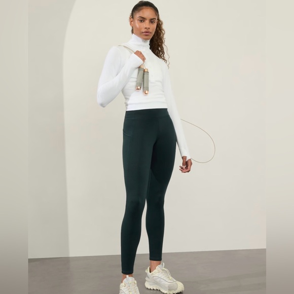 NWT Athleta Altitude Edge Stash High Rise Legging Size S in Cypress Green - Picture 16 of 16